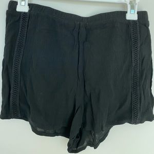 Pacsun Kendall & Kylie Black Linen shorts